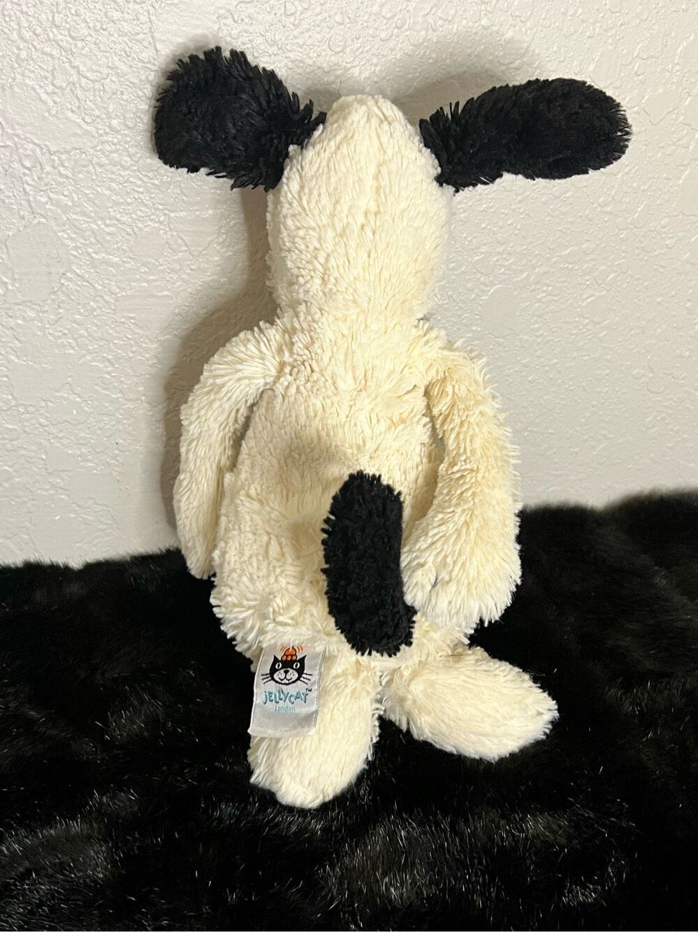 Jellycat London Puppy Dog Plush Stuffed Animal White Black Spots 12 - Picture 4 of 6